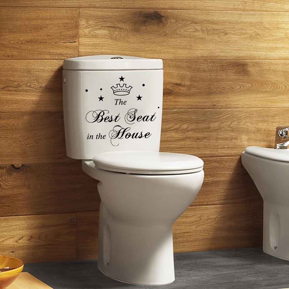 Removable Bathroom Toilet Seat Sticker Waterproof Decorative Decal