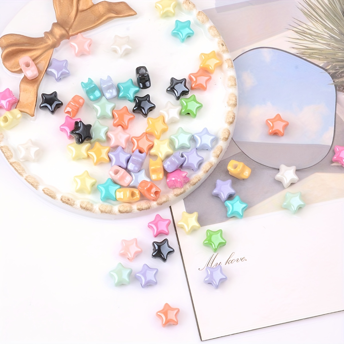 Random Color Mix Small Five-pointed Star Decorative Beads For Jewelry  Making Diy Handmade Bracelet Necklace Keychain Fashion Ornaments Craft  Supplies - Temu United Arab Emirates