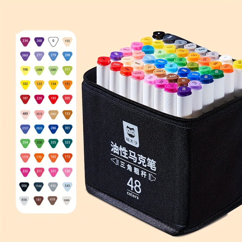Marker Pen 60 Color Set Double Tipped Alcohol Based Markers For Adults  Coloring Sketching Drawing, Kids Coloring Books, Etc.