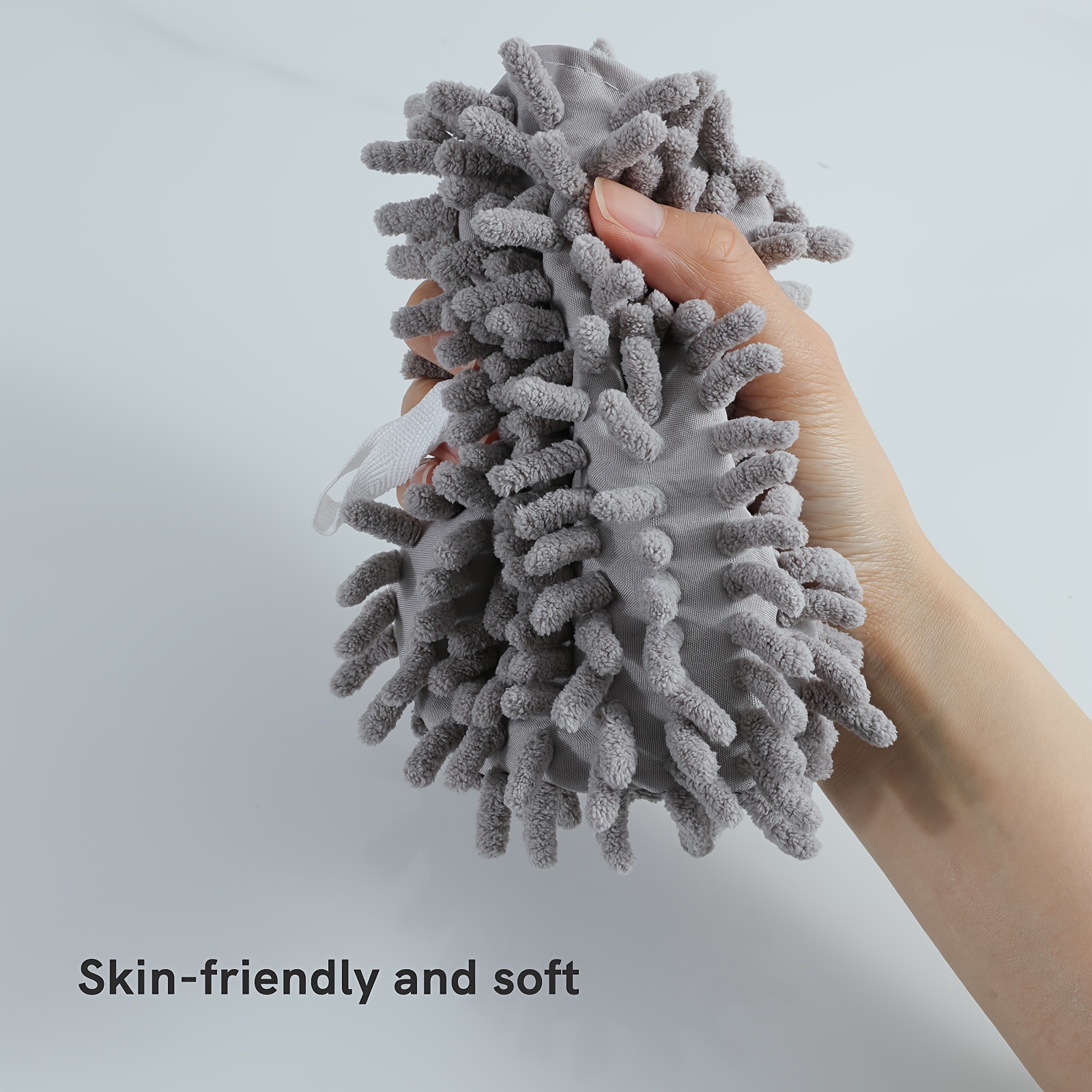 Fuzzy Ball Towel White/gray - Dry Your Hand Instantly Conveniently With  This Creative Bath Towel Decorative