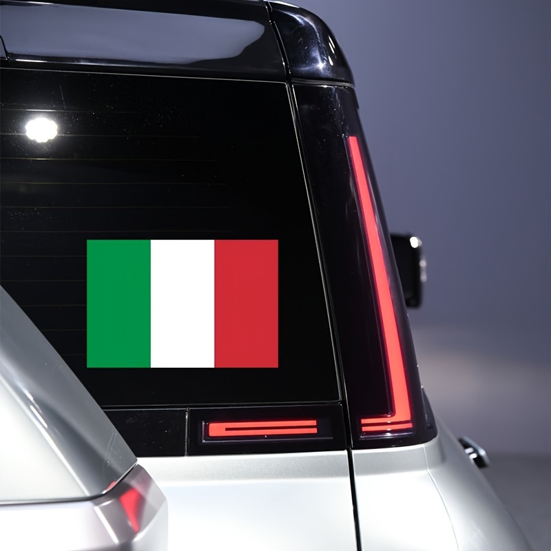 1 Stück Auto-styling-flagge Von Italien, Italienischer Autoaufkleber,  Reflektierender Vinyl-aufkleber - Auto - Temu