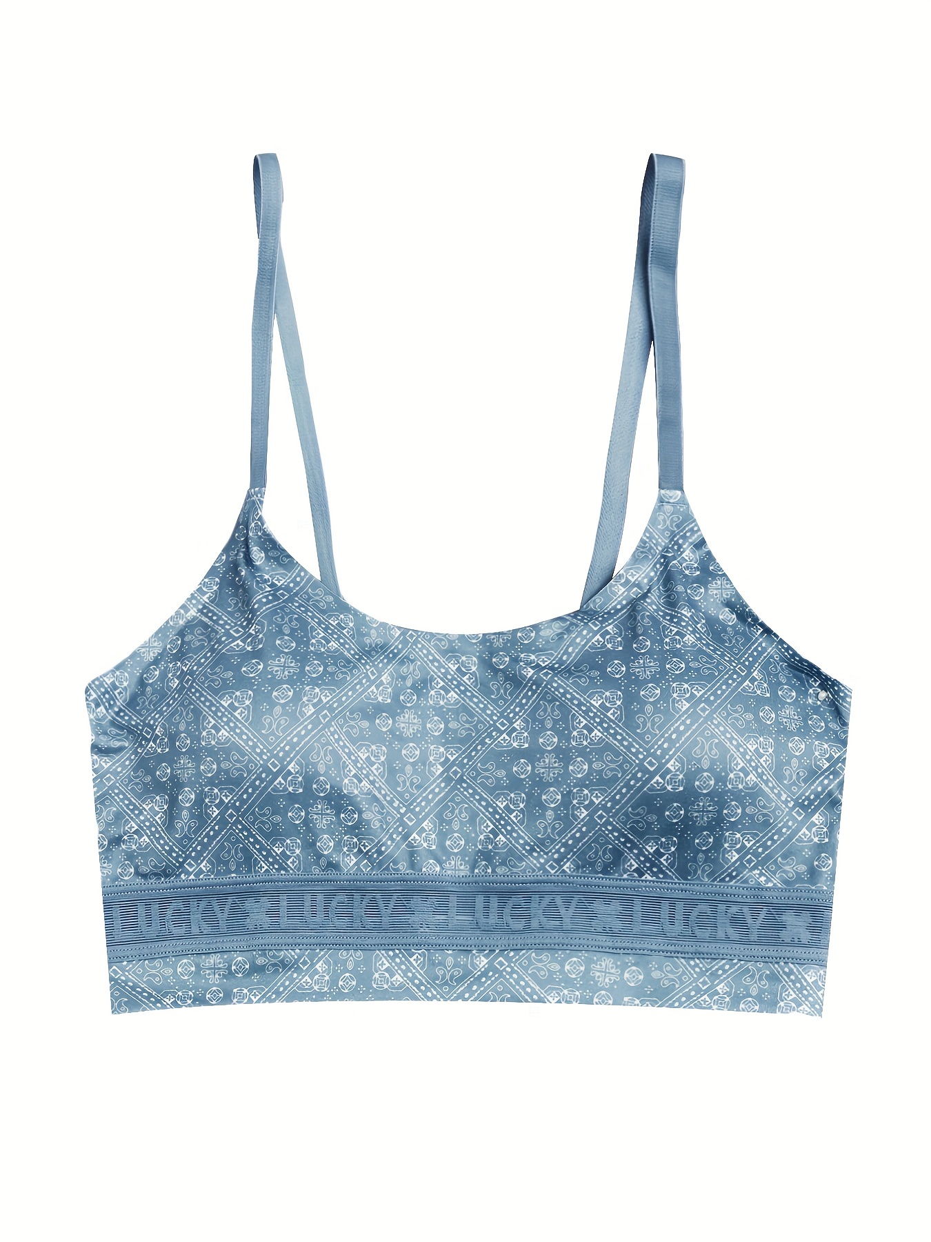 Sweet Floral Seamless Padded Wireless Cami Bra Pack Women - Temu