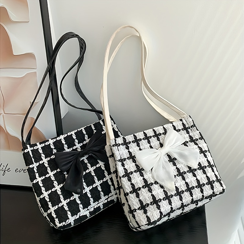 Shoulder Bag Luxury Crossbody Sling Chain Strap Leather Plaid Chest Belt  Handbag