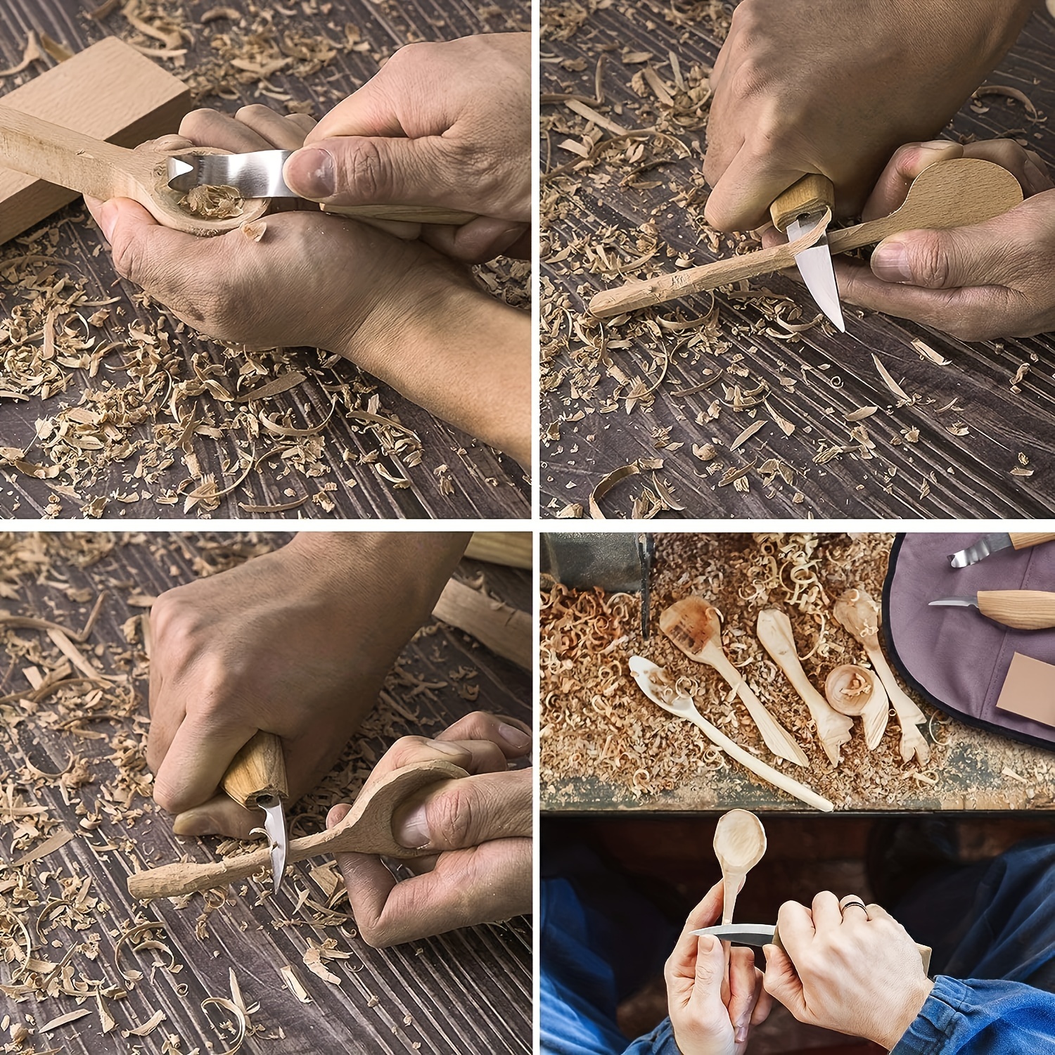 Whittling Wood Carving Kit For Beginners 6 In1 Chip Carving - Temu