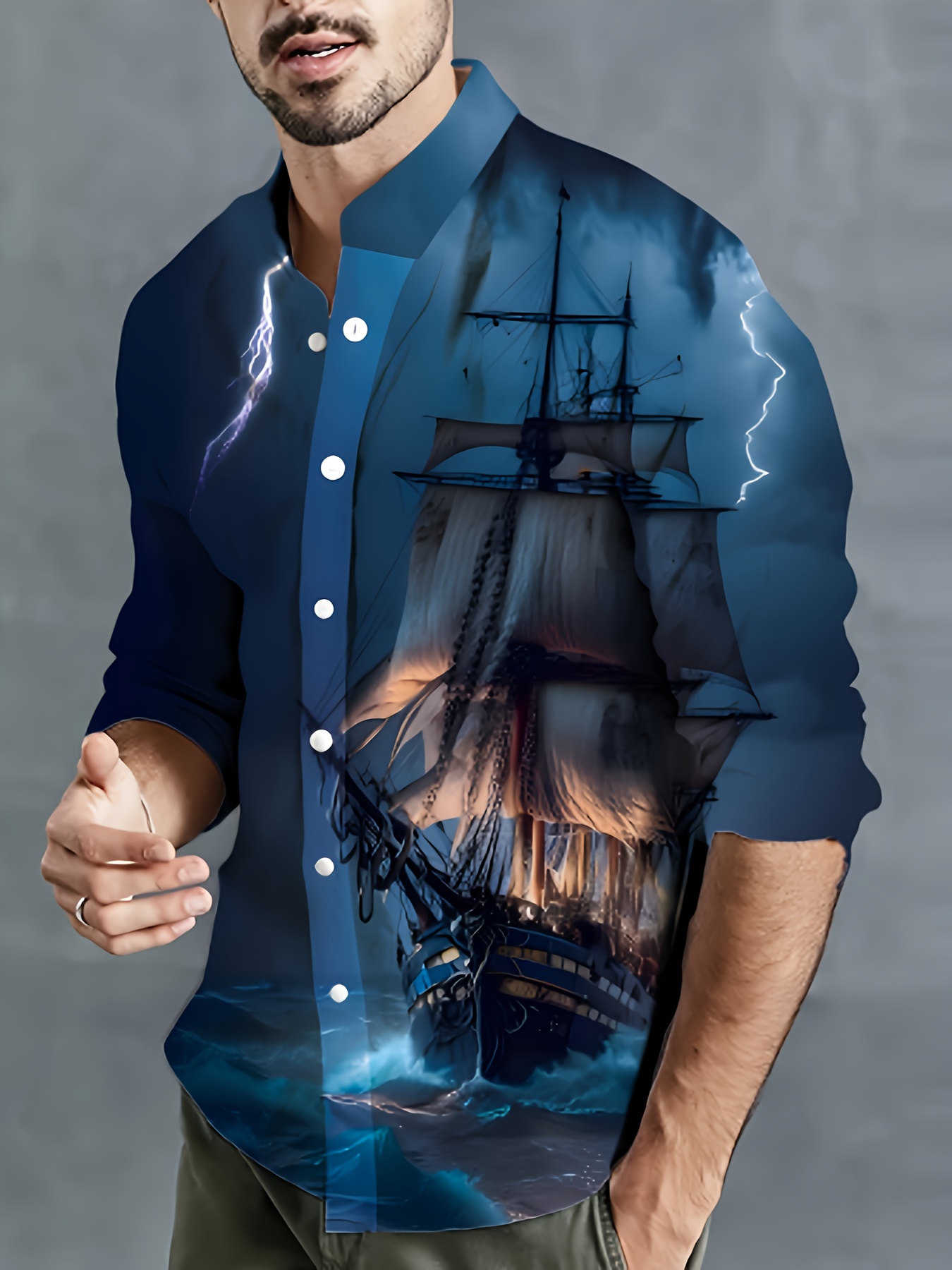 Long Sleeve Sailing Shirt - Temu