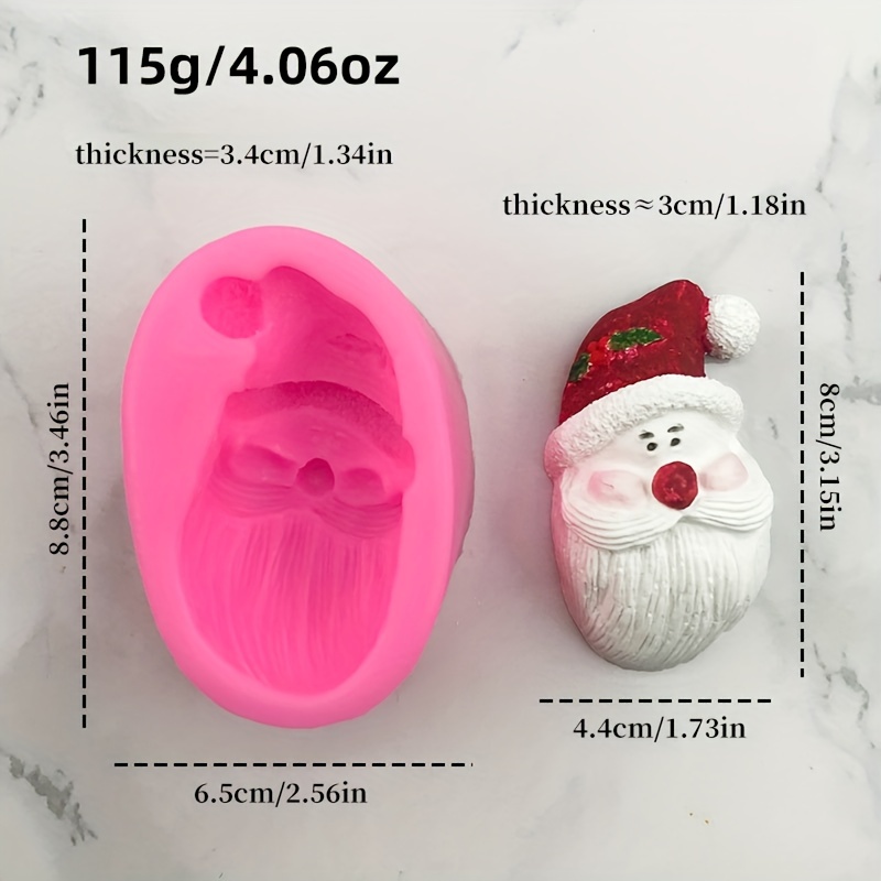 Stampo in Silicone per la testa di babbo natale strumenti per