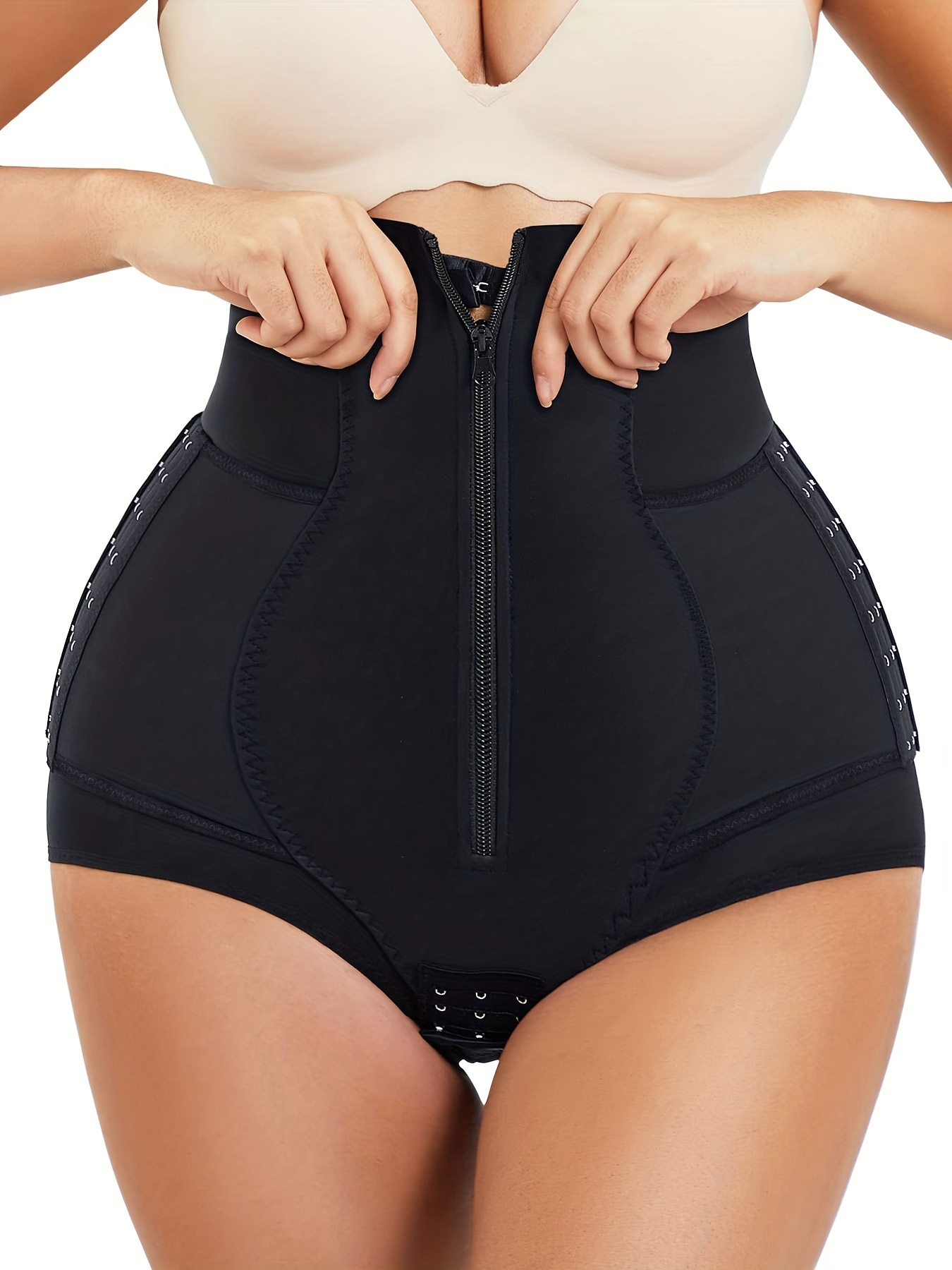 Zipper Shaping Panties Tummy Control Compression Slimming - Temu