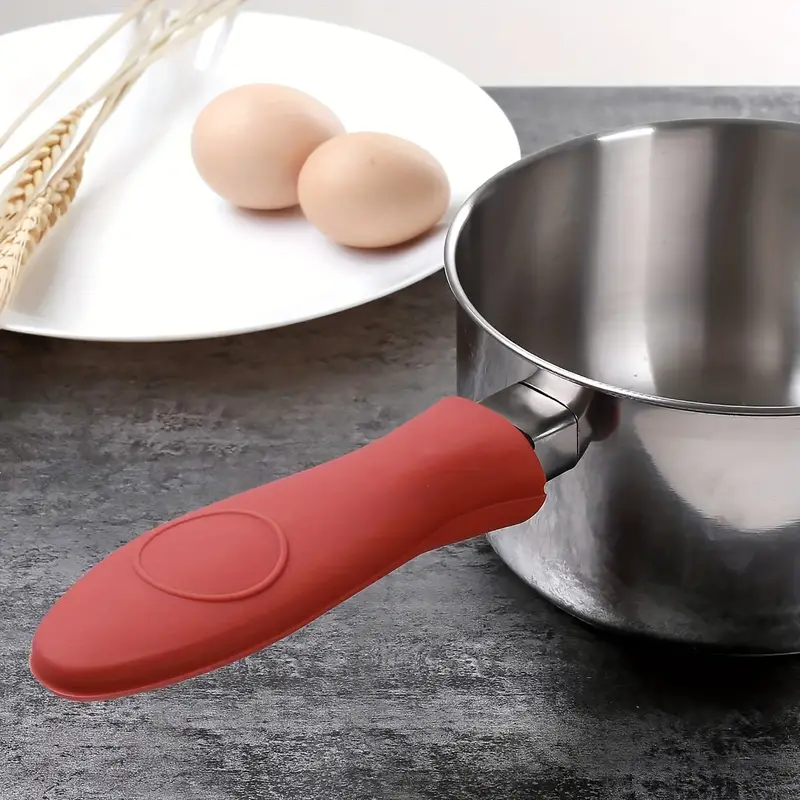 Silicone Hot Handle Holder, Heat Protecting Silicone Handle For