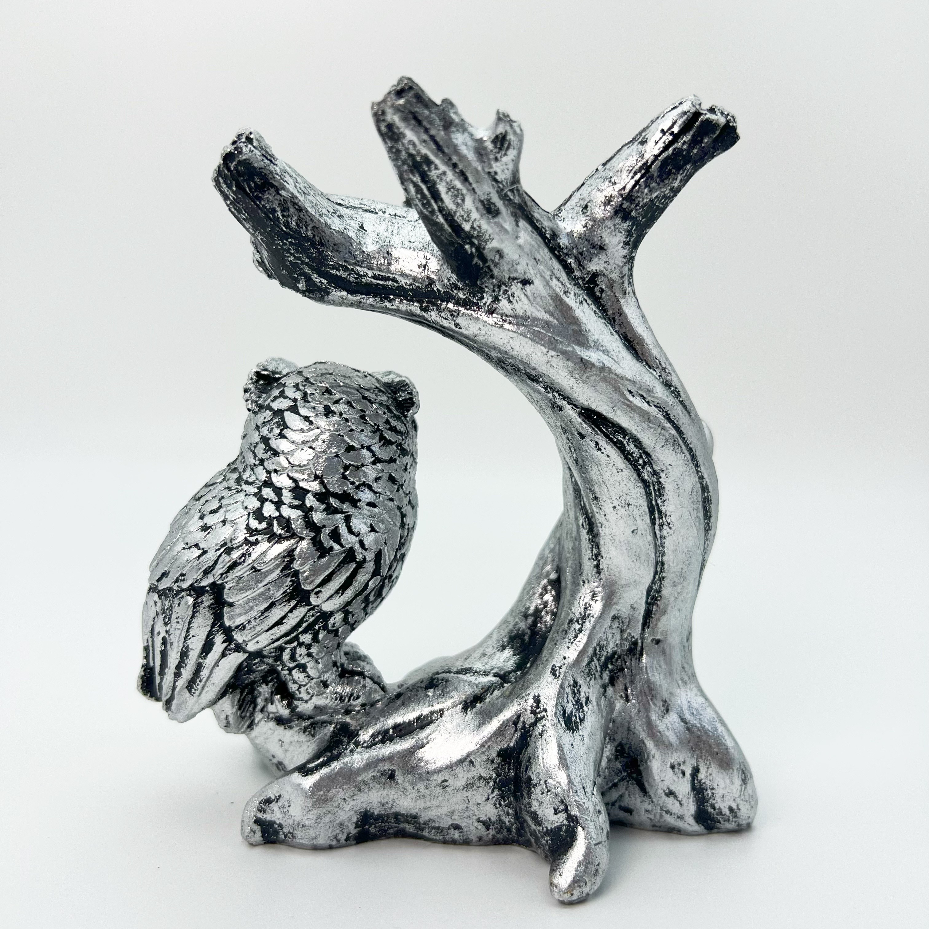 Ancient Tree Owl Crystal Ball Base