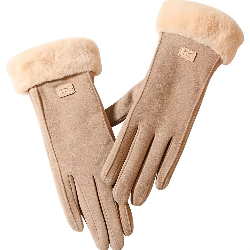 Guantes De Felpa Para Carrito De Invierno Impermeables A - Temu Spain