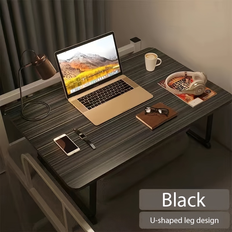 Bureau d'ordinateur pliant de bureau à domicile pour petit espace brun