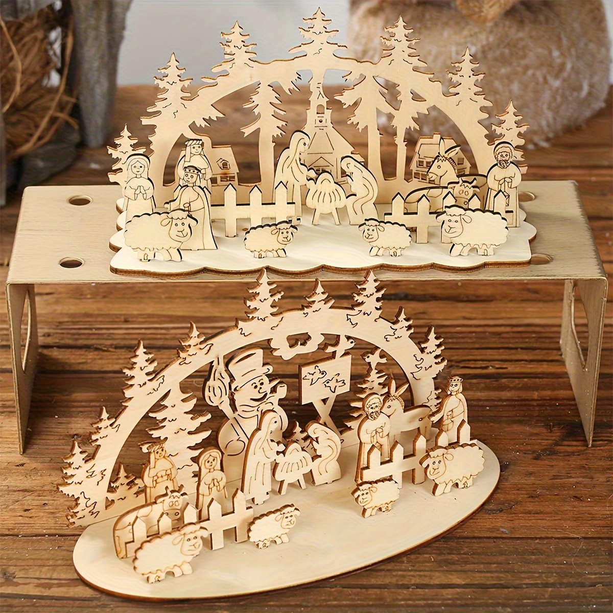 Christmas Wooden Ornaments Room Decor Christmas Gifts - Temu