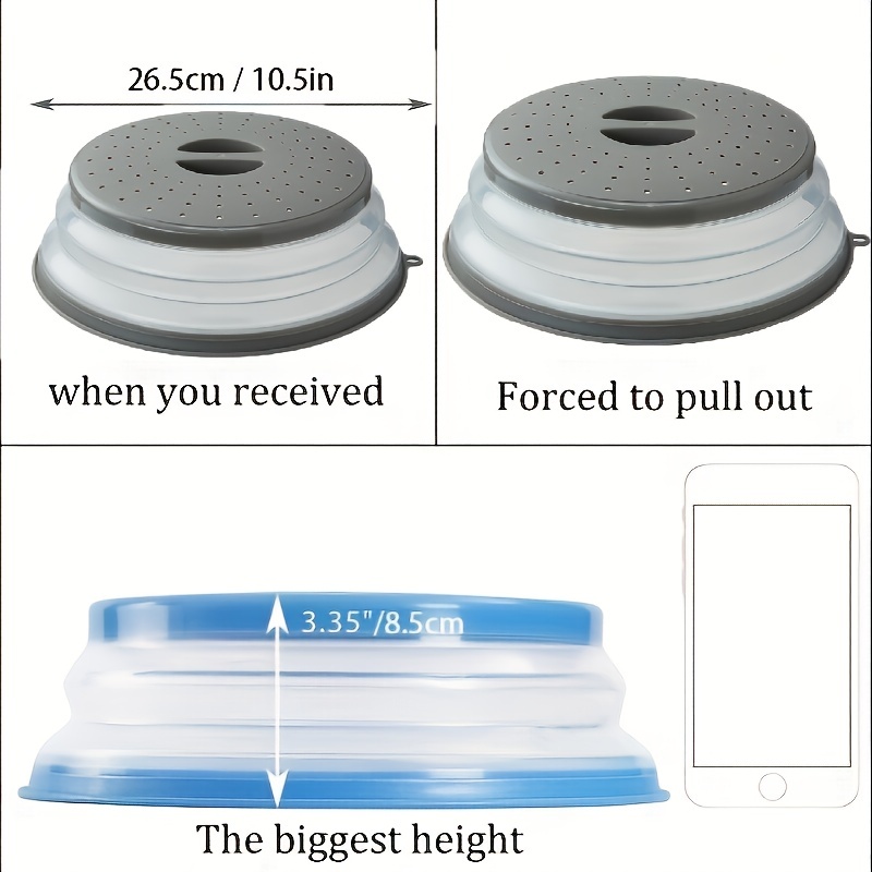 1pc Paraspruzzi Pieghevole Microonde Copertura Alimenti - Temu Italy