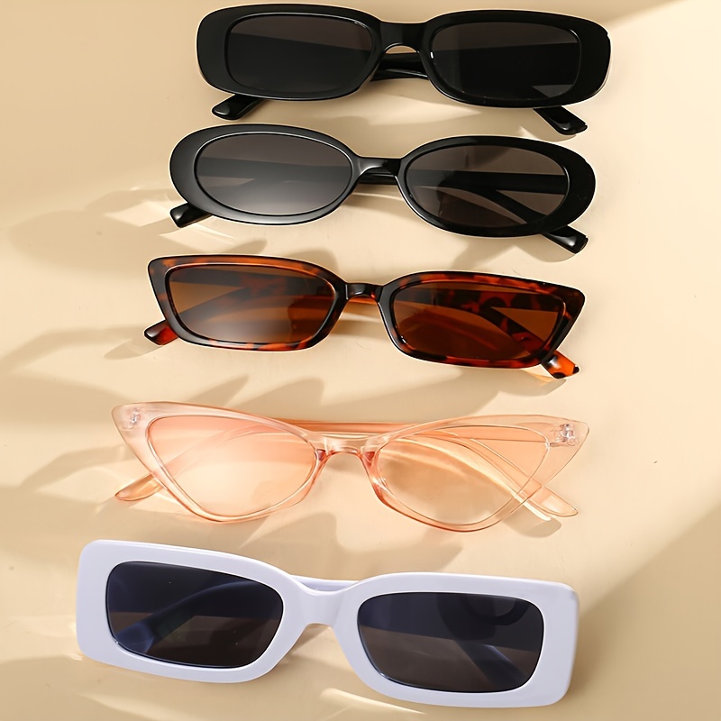 5 пар унисекс модных очков для пляжа, затеняющих, модных и легких, подходящих для ежедневного украшения, детали подбора 9