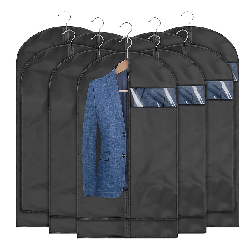 Clear Hanging Garment Bag For Closet Organizer Bottom Closed - Temu
