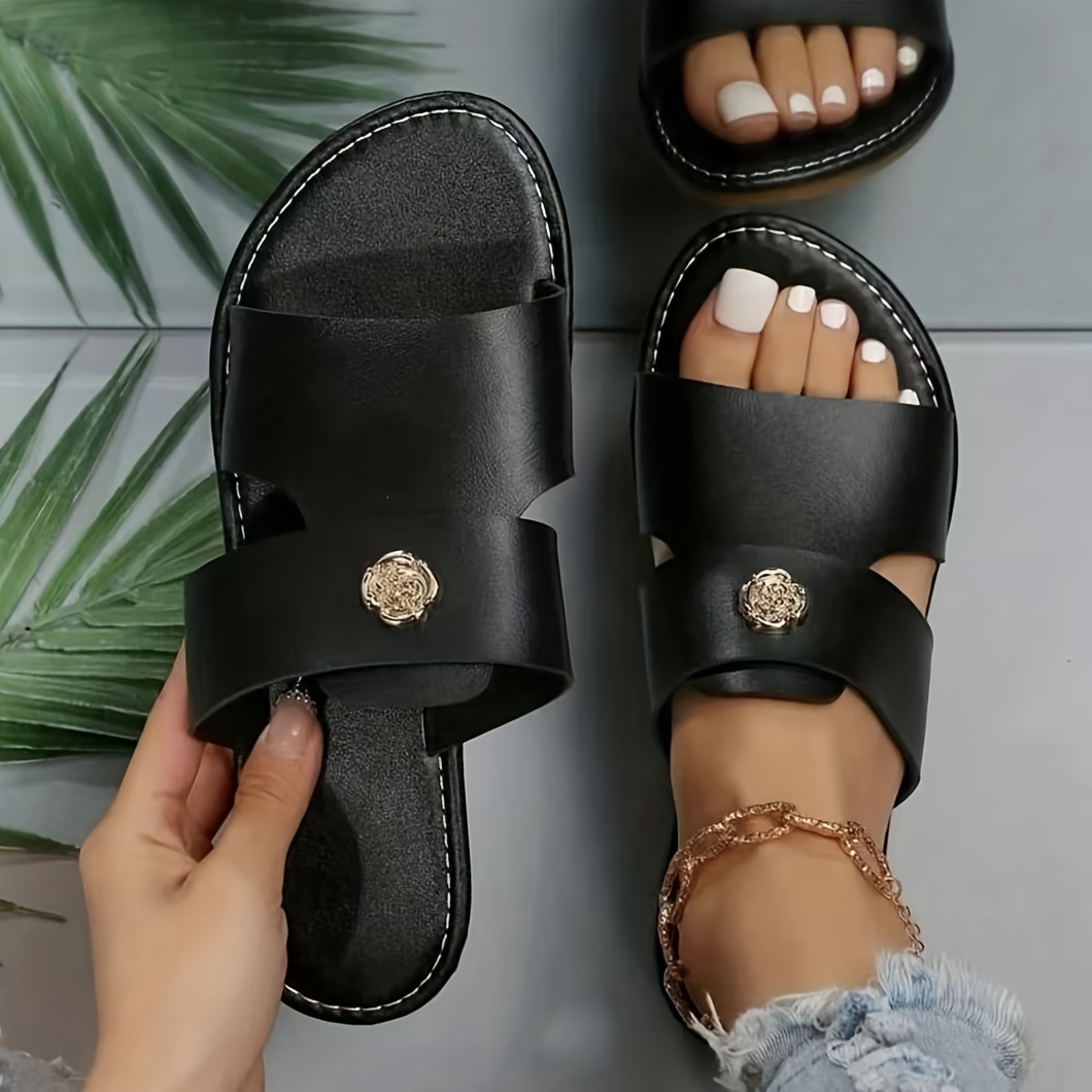 Frieda slide deals flat sandals