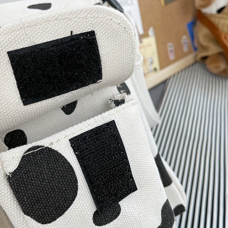 Cow Pattern Canvas Messenger Bag Kawaii Girls Crossbody Bag Small Pocket  Front Flap Purse - Bags & Luggage - Temu Austria