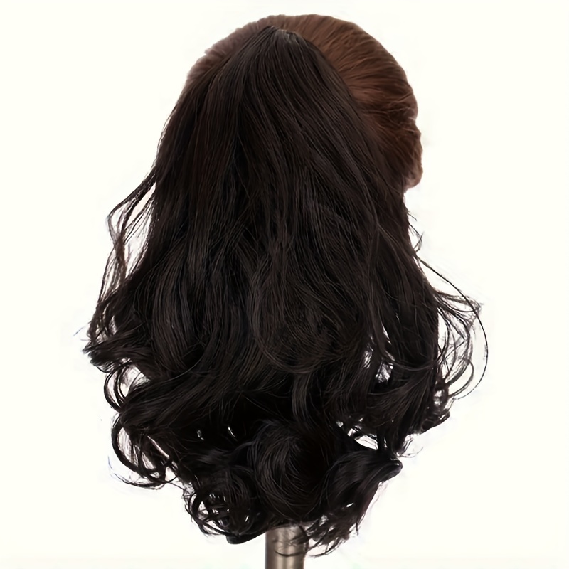 Curly Wavy Ponytail Extensions Synthetic Clip In Hair Extensions