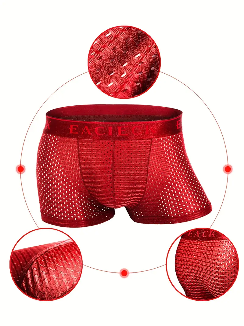 Mens Ice Silk Boxer Shorts With U Convex Pouch Sexy And Thin Semi  Transparent Mens Sheer Underwear In Solid Colors M XXL From Baizhanji,  $17.26