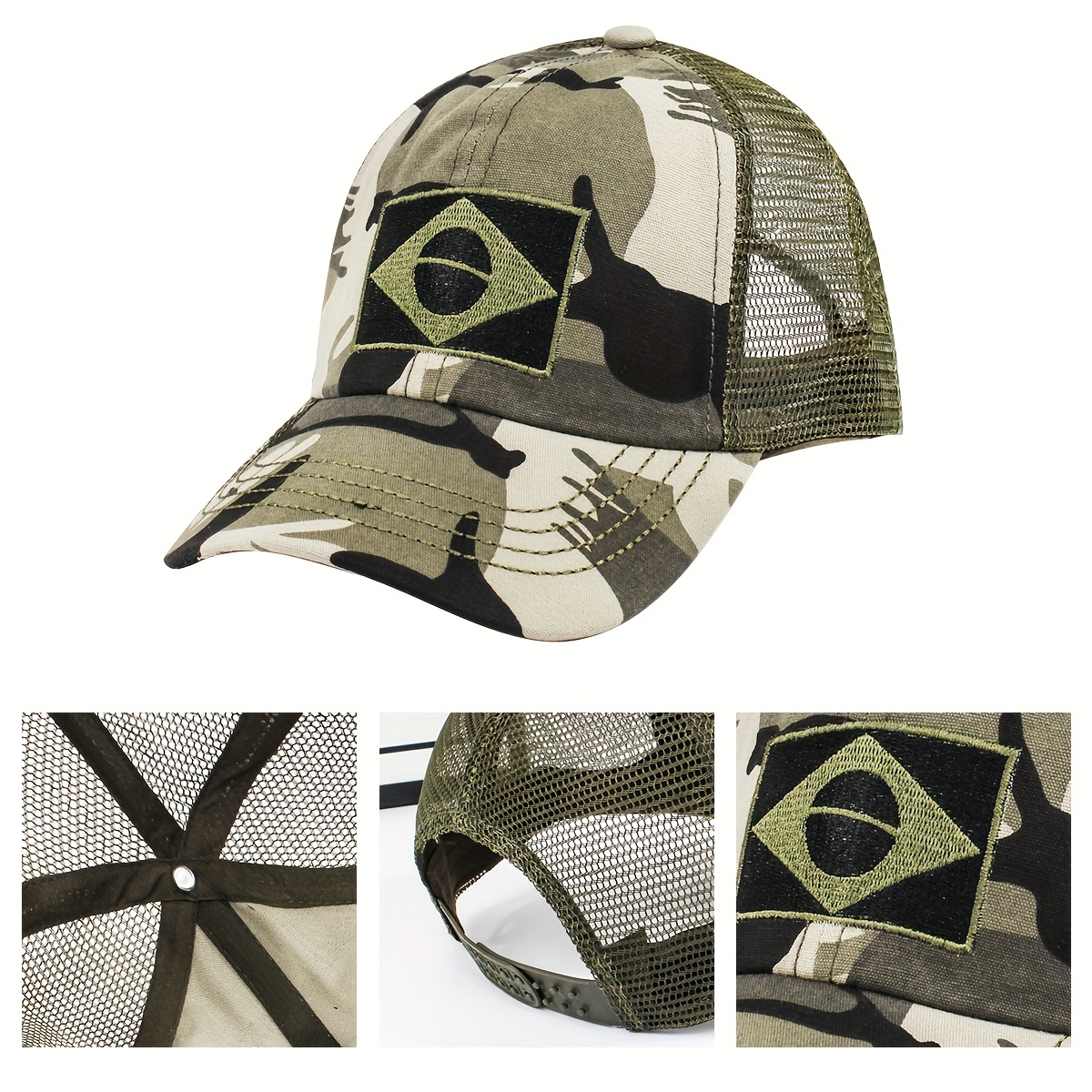 Animal Deer Embroidery Camouflage Baseball Outdoor Fishing Tactical Jungle  Sunscreen Peaked - Jewelry & Accessories - Temu Canada