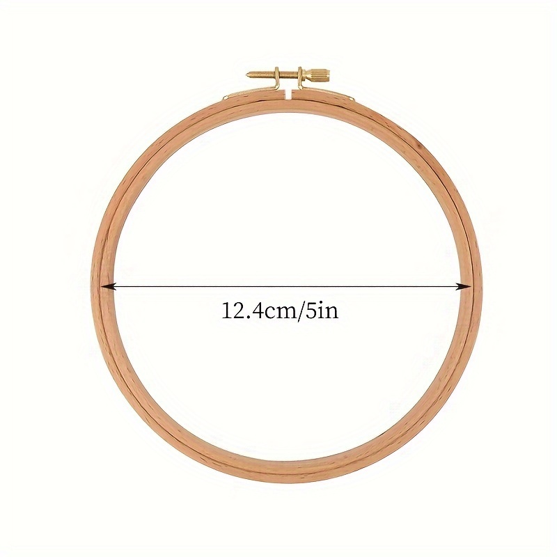 Wooden Embroidery Hoop Ring Frame Adjustable Handy Sewing Circle