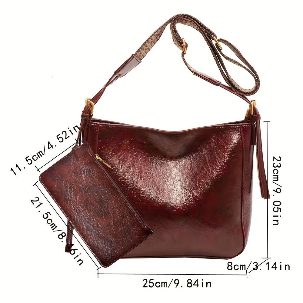 Women's Large Leather Crossbody Bag
