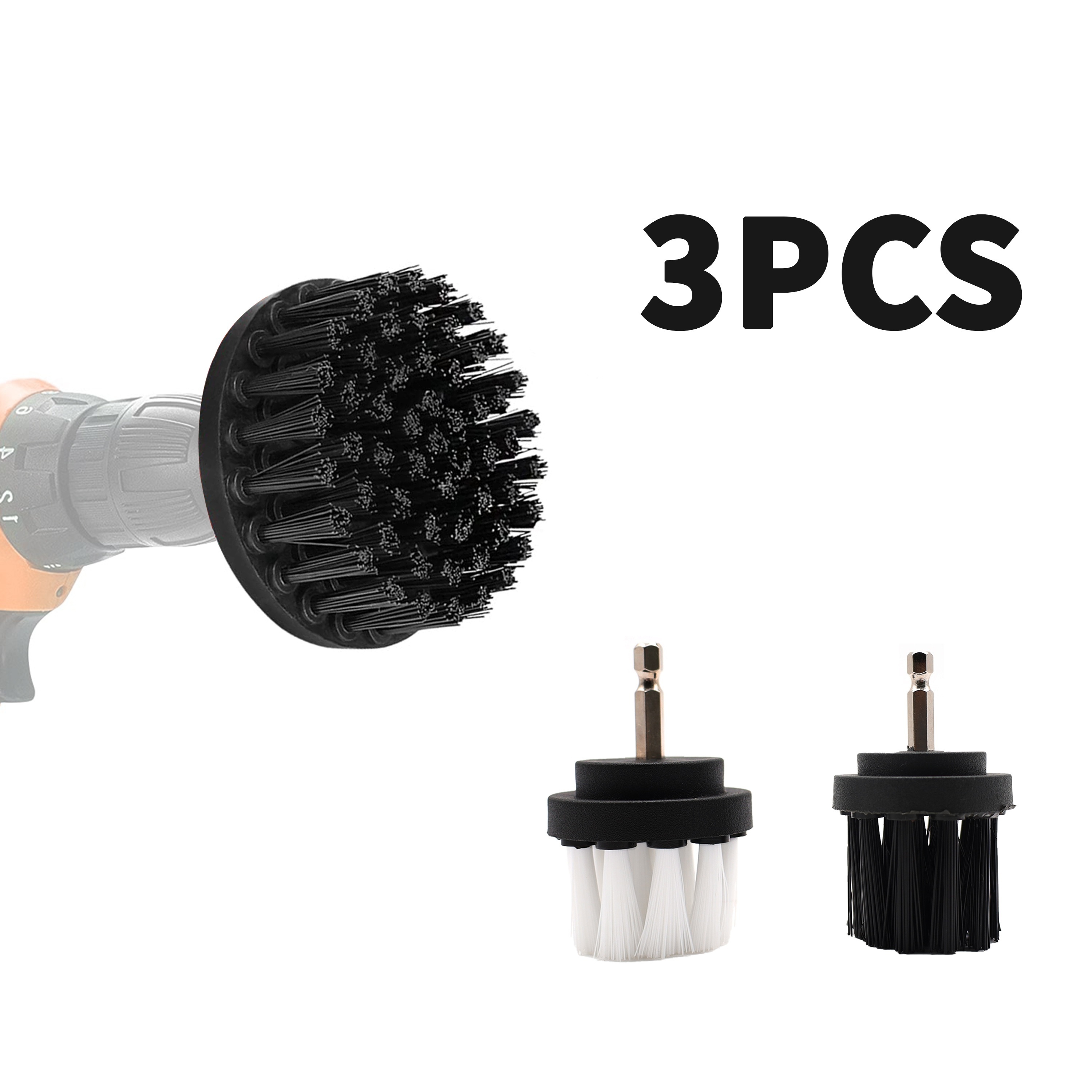 5pcs/set Small Drill Brush Kit, Electric Car Washer Cleaning Brush Tool  Set, General Purpose Cleaning Drill Brush, Made Of Pp Material, Can Be  Connected To Electric Drill For Use, Replaceable In Various