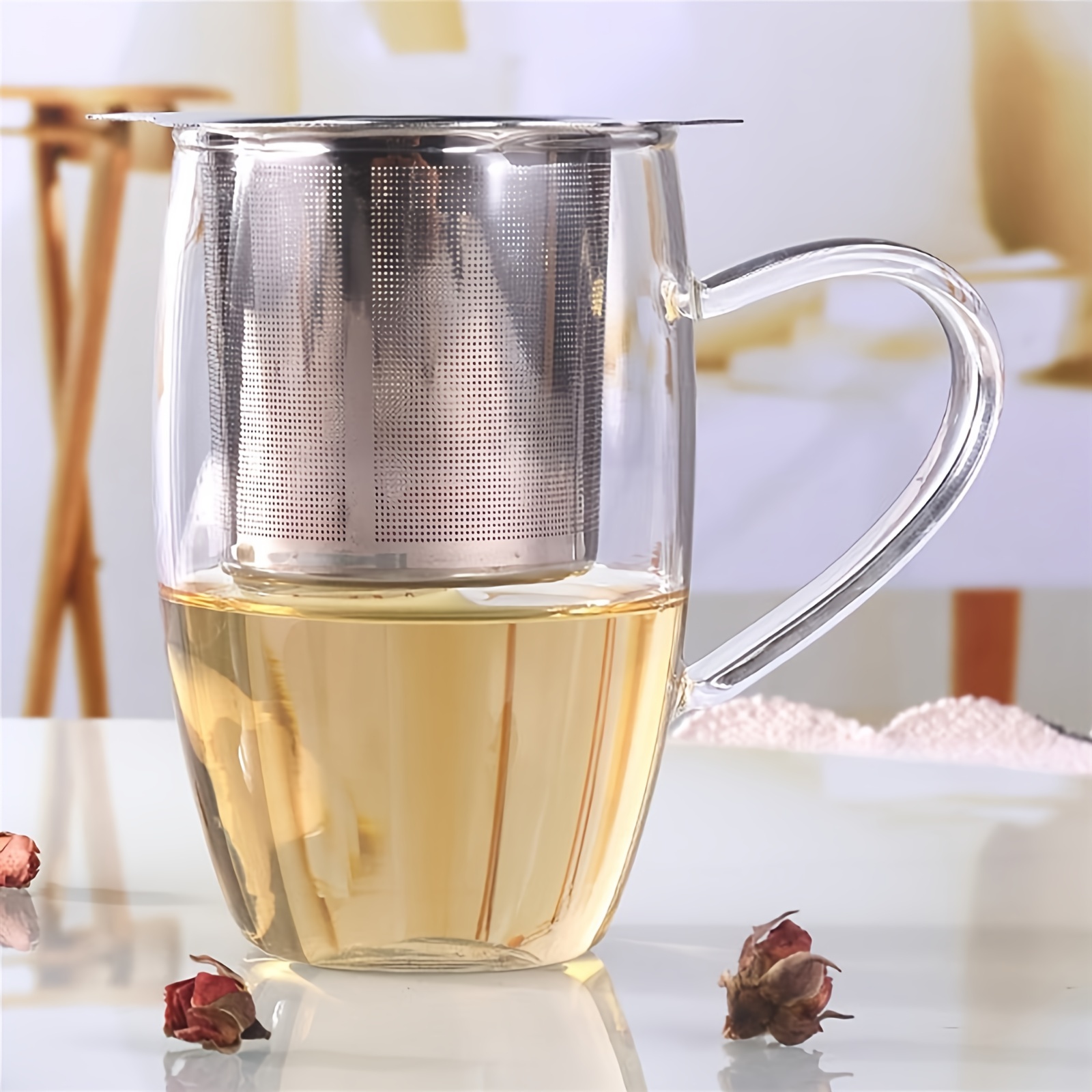 Infusore tè - ARKTeK durevole acciaio inossidabile 304 filtro per tè con  Catena per tè in foglie, spezie e condimenti (2 pezzi) : : Casa e  cucina