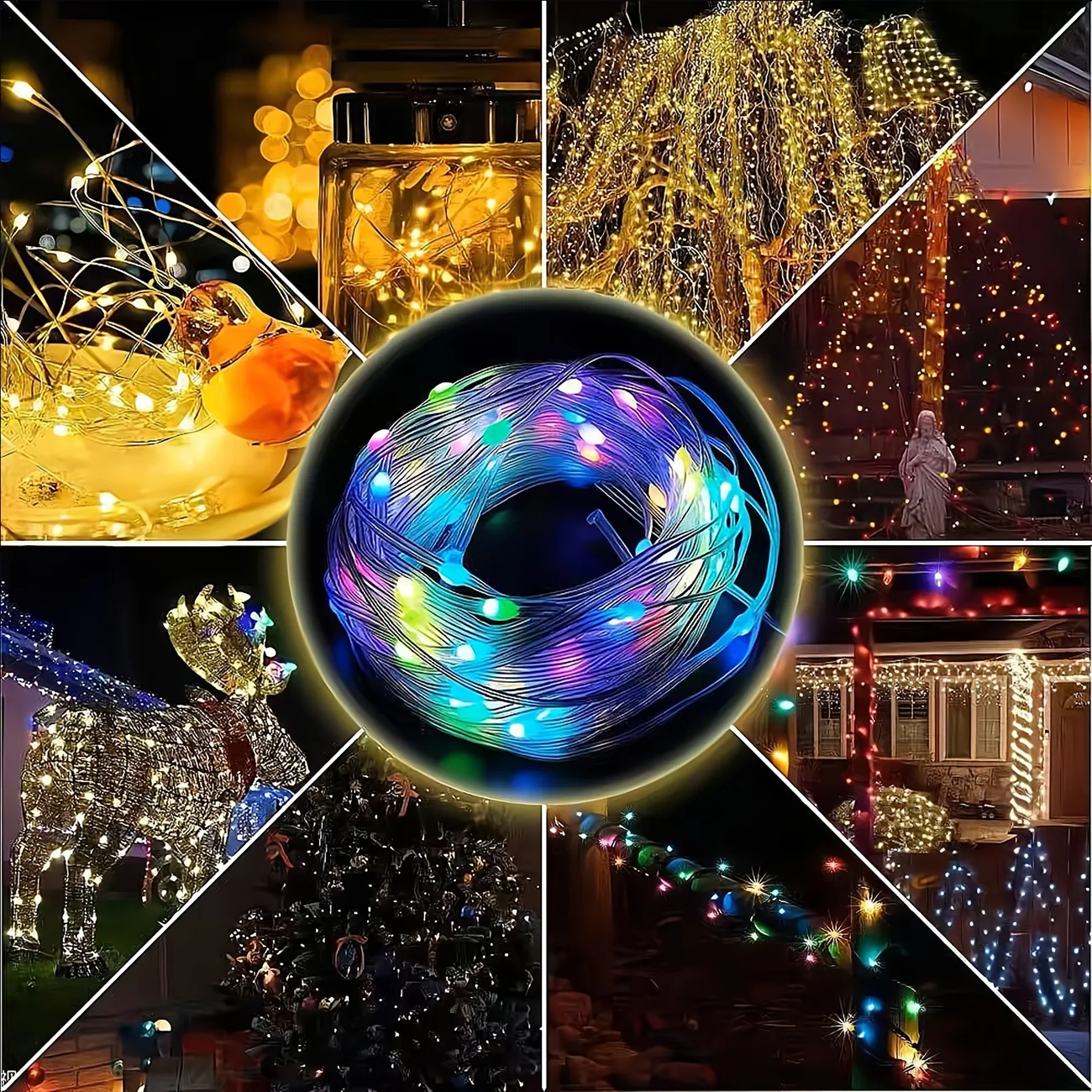 1pc String Lights With Camping Lights With 100 Color Changing Leds With  Remote Control Speed Dim Mode Usb Chasing Waterproof Fairy Lights With 12  Single Colors For Bedroom Party Wedding Camping Christmas