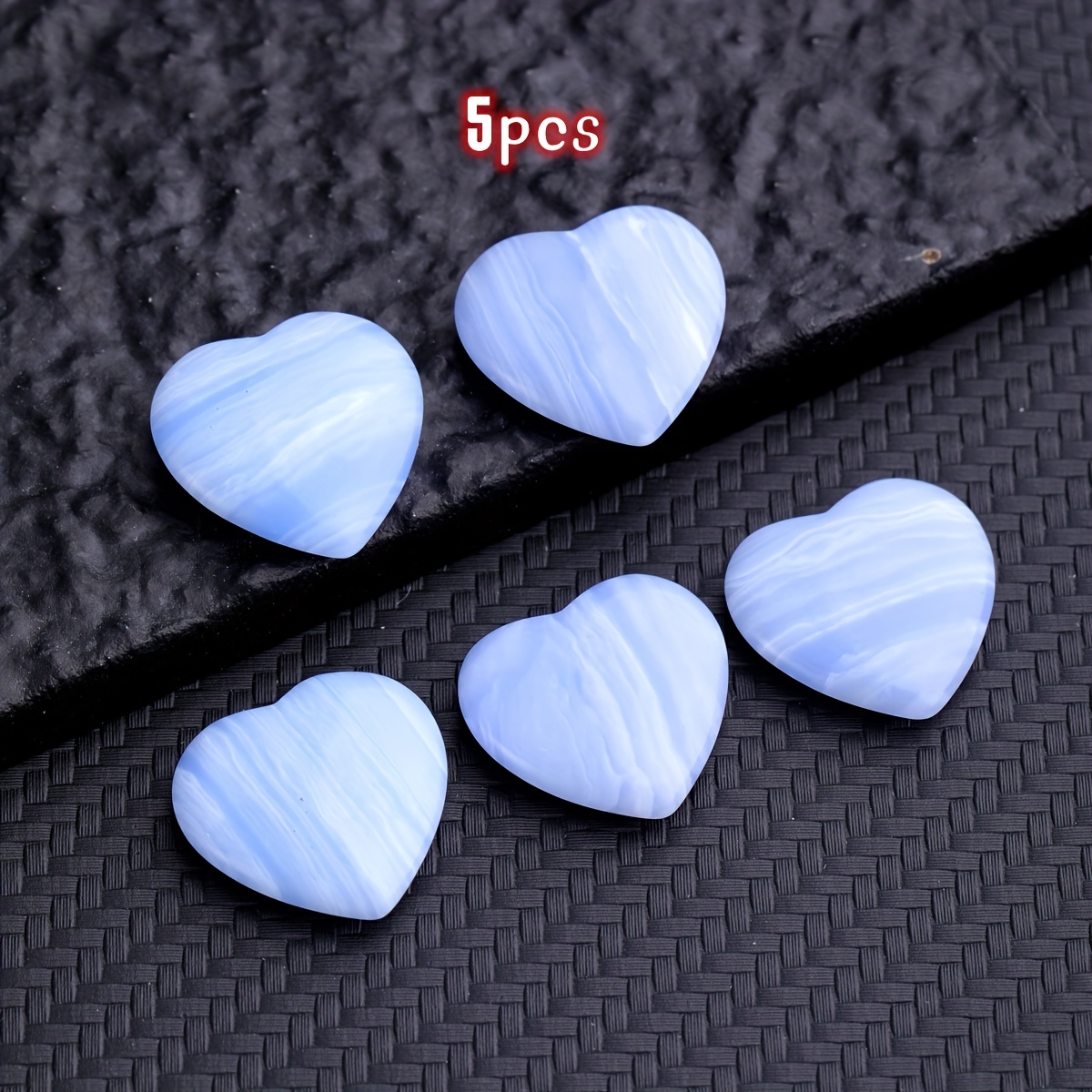 Crystal Heart Shaped Stones Set Assorted Natural Gemstones Natural Crystal  Love Ornaments Non-porous Heart-shaped Gem Crafts,DIY Materials