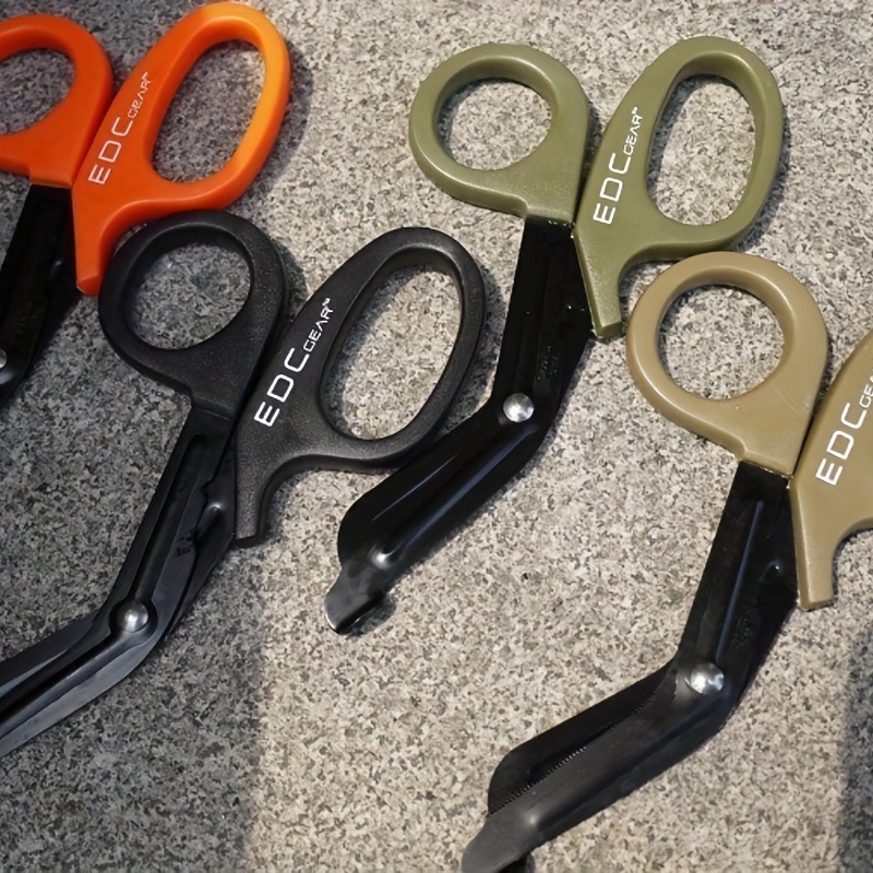 Multifunction Foldable Scissors First Aid Expert Tactical Folding Scissors  Outdoor Survival Tool Combination Gadget