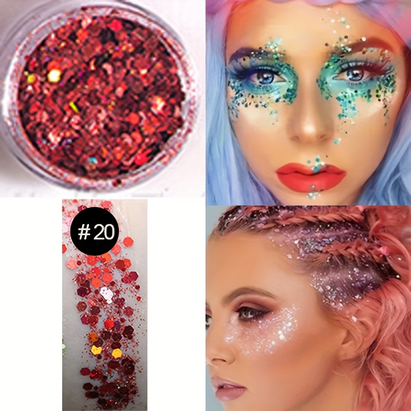 Easy Festival Glitter Makeup Face Paint 