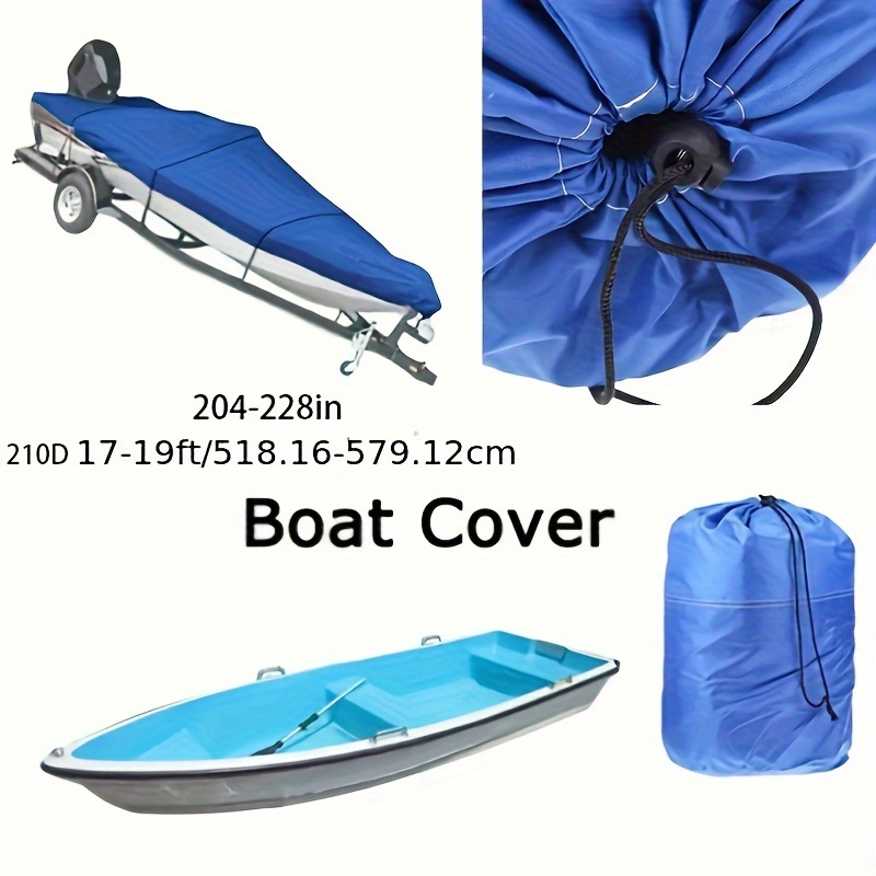 17 19ft V Hull Waterproof Boat Cover 210d Oxford Cloth Boat Cover Yacht  Cover Uv Protection Boat Cover - Sports & Outdoors - Temu