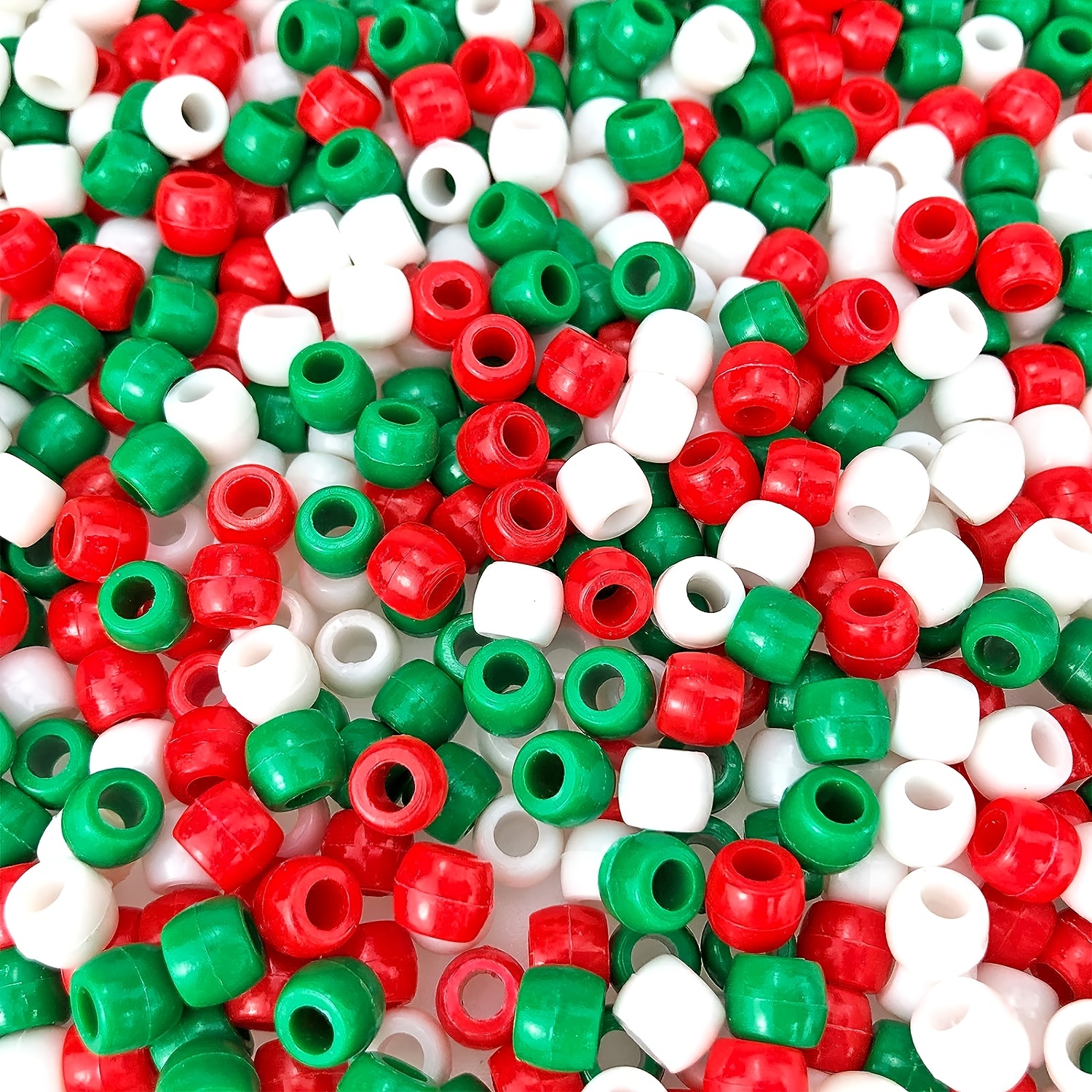 1Box DIY Make 10PCS Christmas Theme Bead Pets Kit 8mm Pony Beads