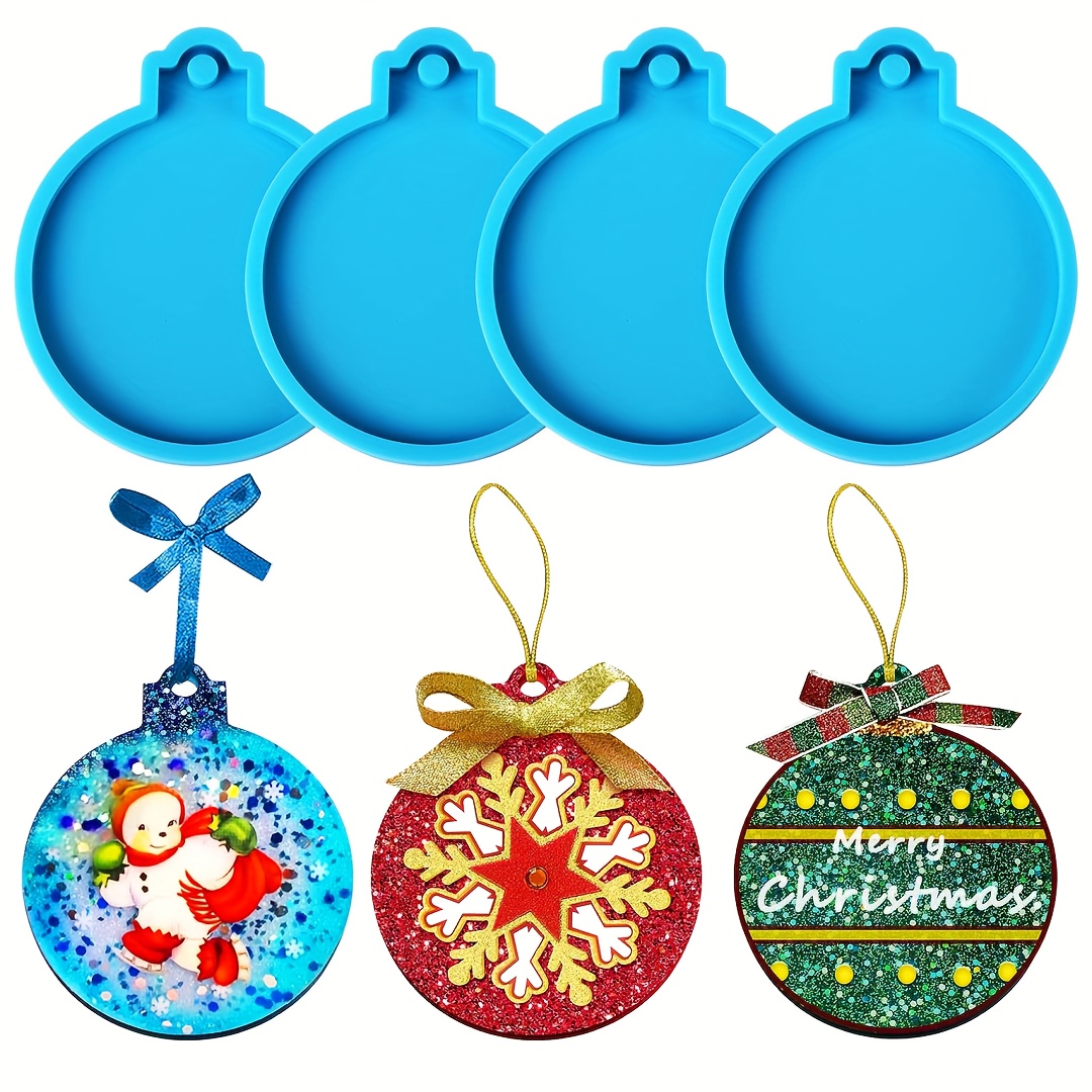 Christmas Resin Molds Silicone Large Christmas Ornaments Elk Shape  Ornaments
