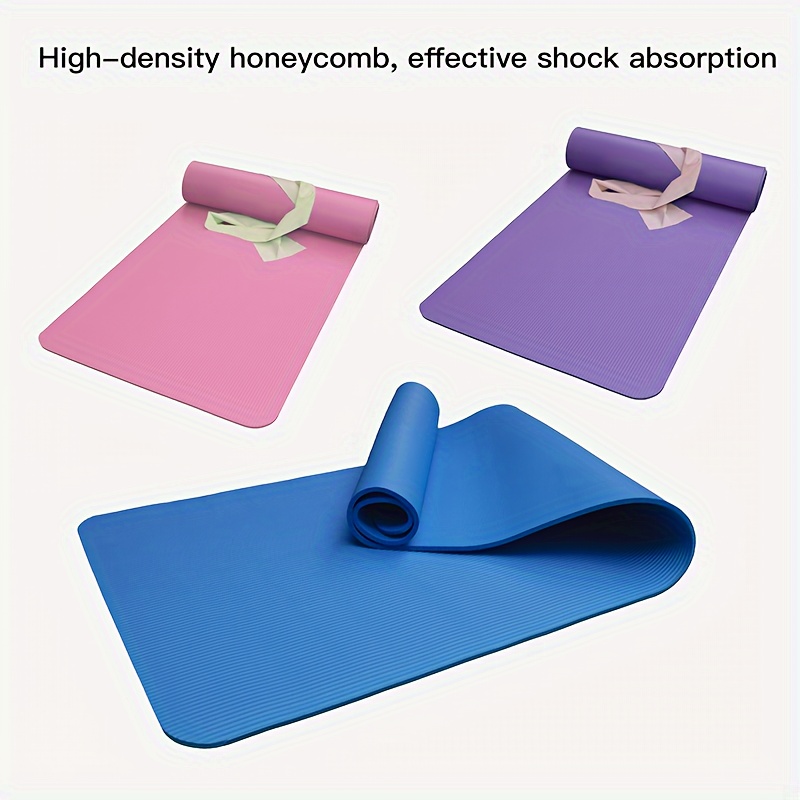 Tpe Yoga Mat, Thick, Widened, Anti-slip, Shock Absorption, Soundproof,  Skipping Mat, 3-in-1 -friendly Set