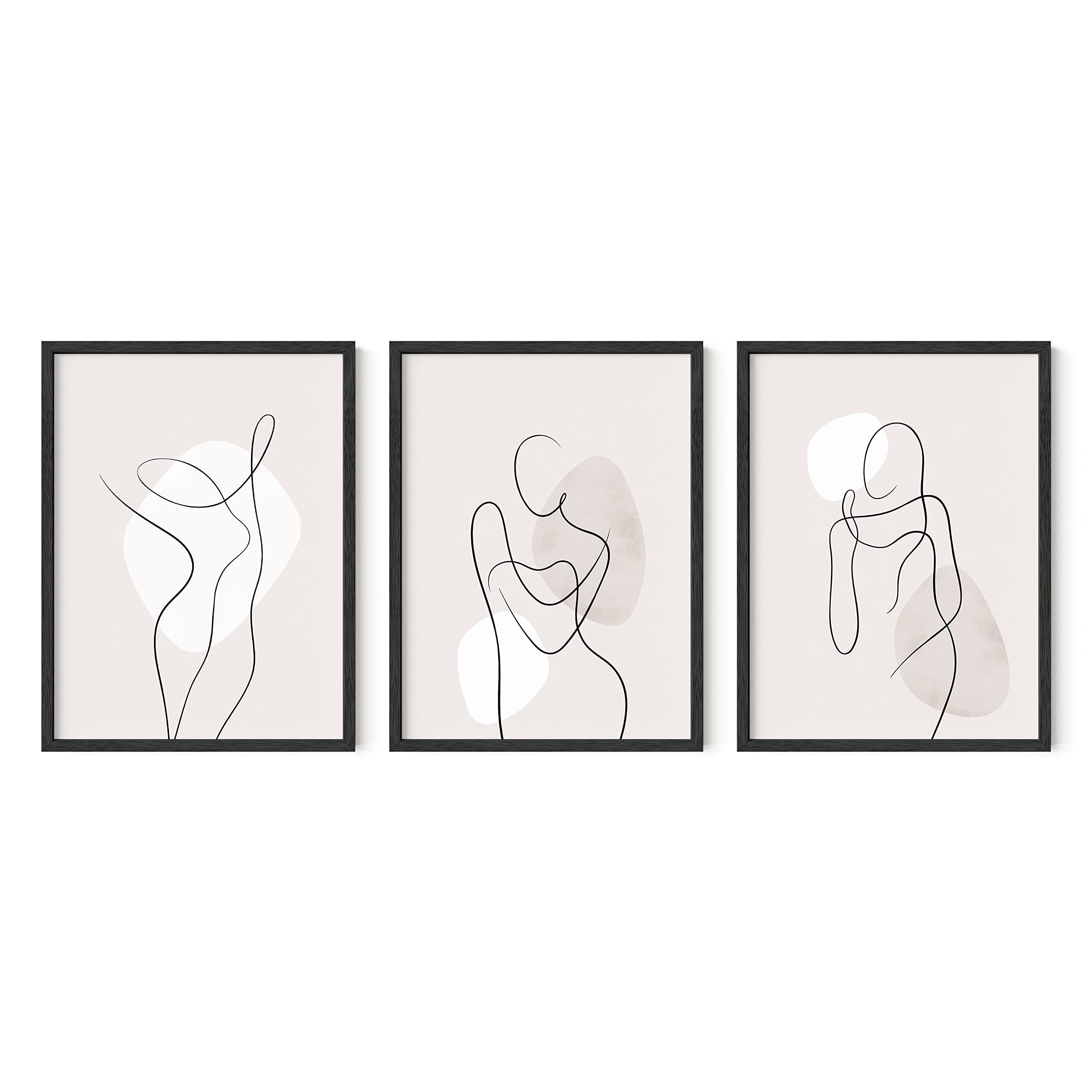 3pcs Senza Cornice Linee Astratte Poster D'arte Parete E - Temu Italy