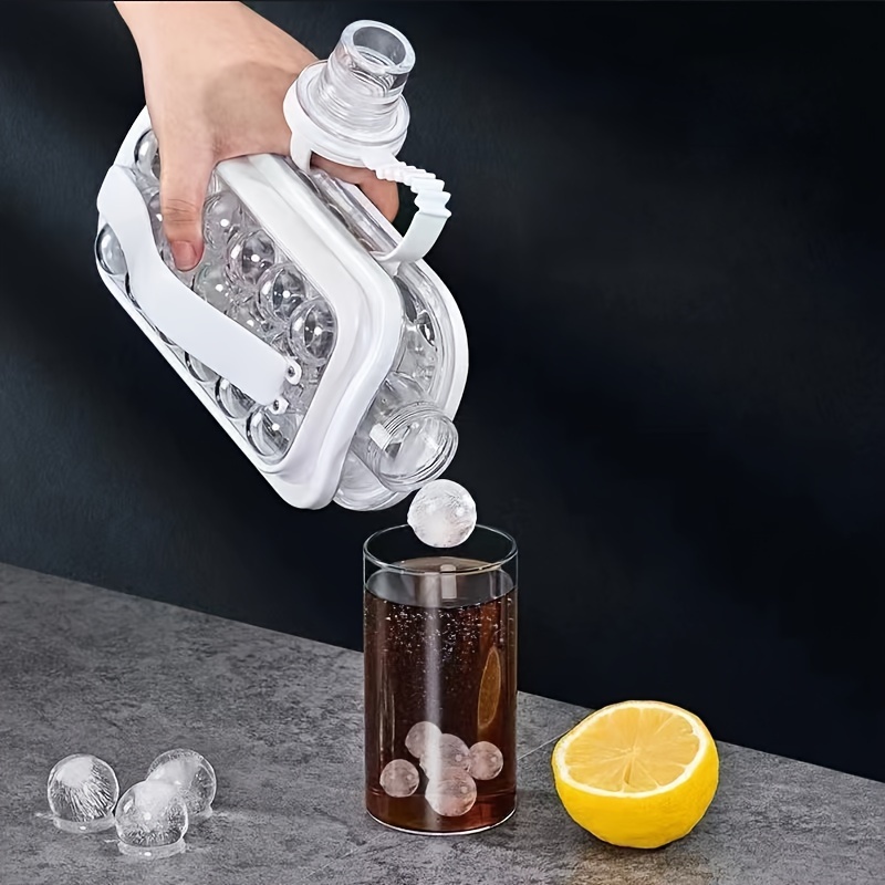 Folding Ice Maker Water Bottle, Ice Pot 2-in-1 Ice Grid Pot Ice