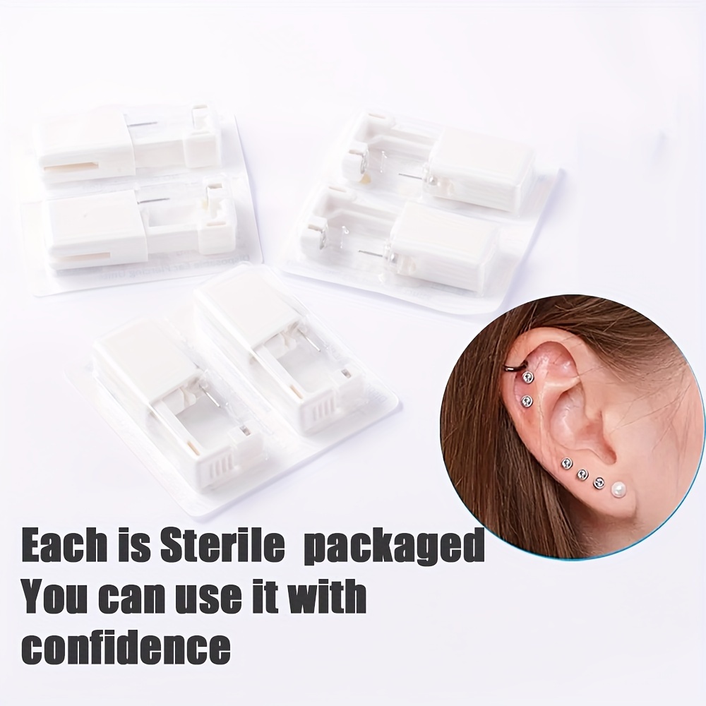 Disposable Sterile Ear/nose Piercing Kit Self Ear/nose - Temu