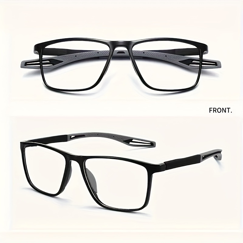 Sporty TR Frame Reading Glasses, Unplated Precious Metal, Lightweight Comfortable Design, with Smart Zoom, with Strength Lenses Included for Men