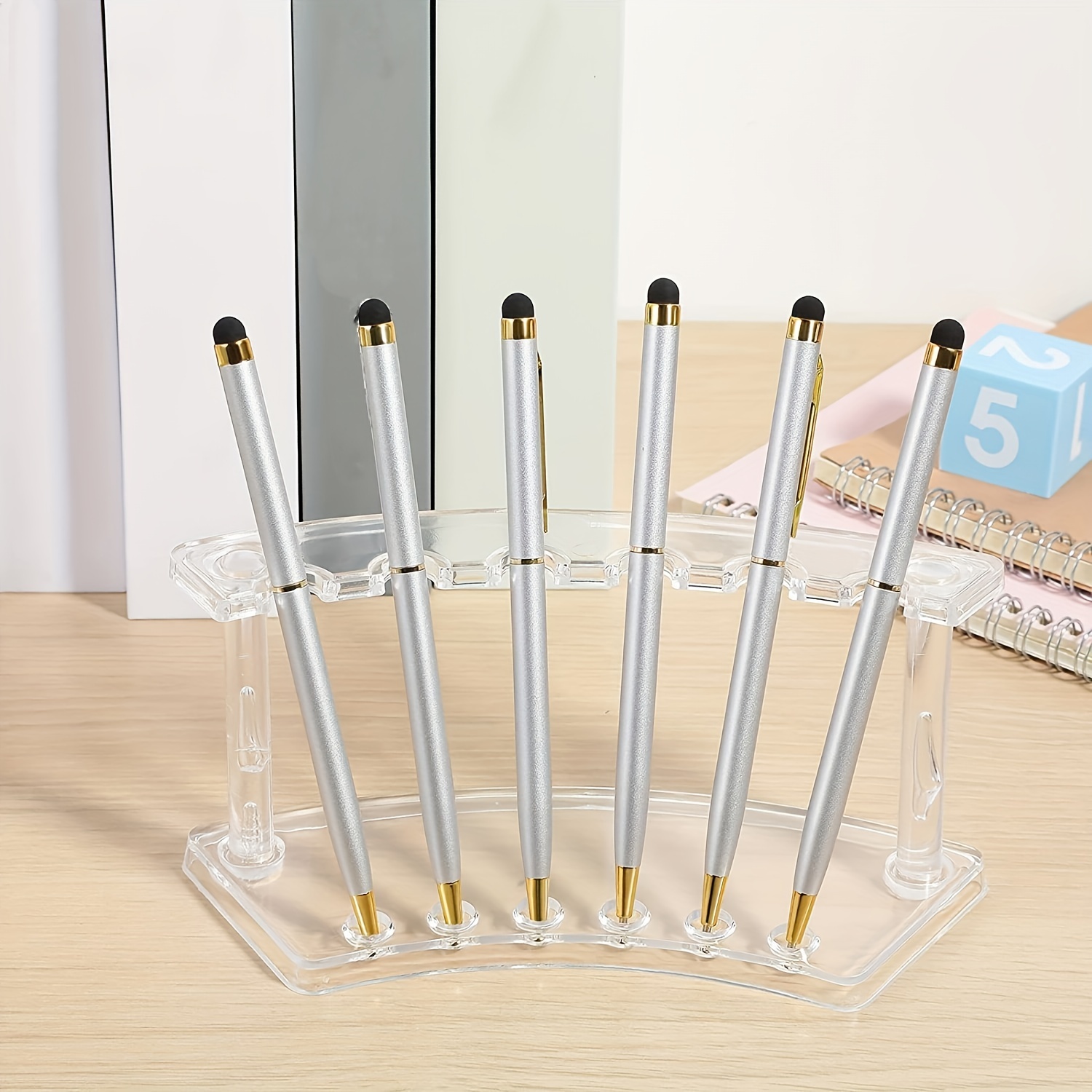 Pen stand rack holder desk top ink fountain pen display stand