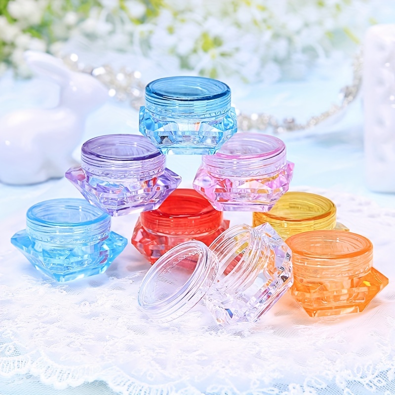 Mini Glass Jar Empty Cosmetic Jars Clear Small Vials Empty - Temu