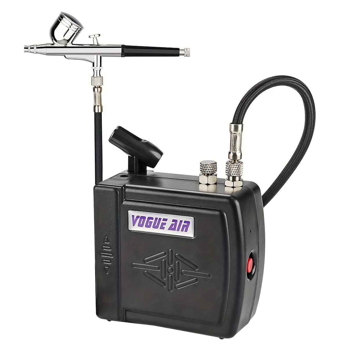 Dual Action Airbrush Kit with 3 Airbrushes and Compressor