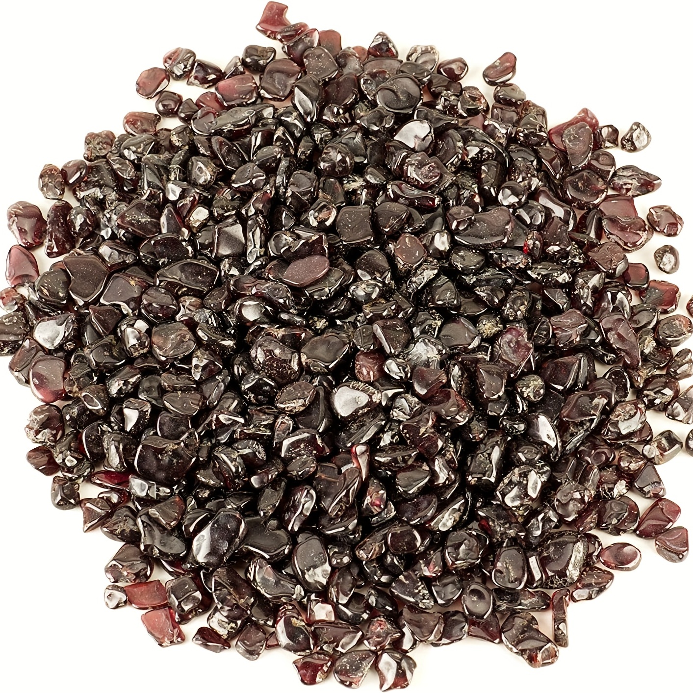 Natural Garnet Tumbled Chips Stone for Decor