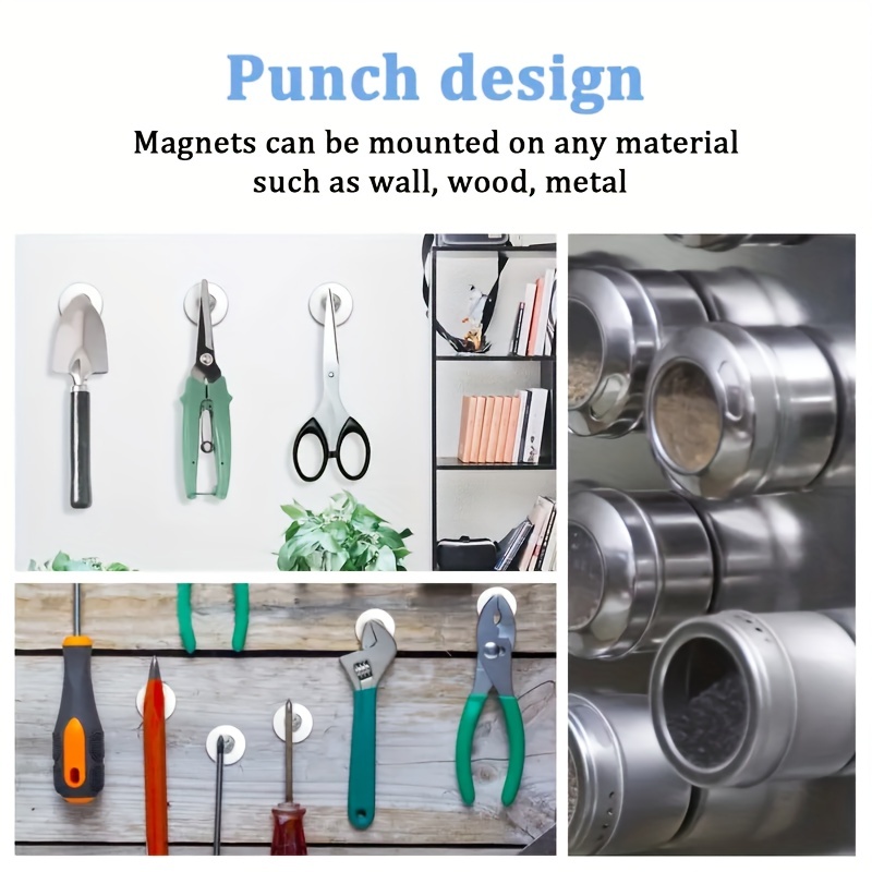 7pcs Strong Neodymium Magnets with Screws for Small Rings
