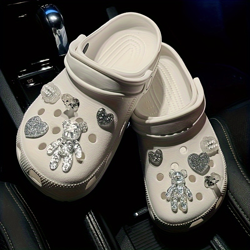 Silver Grey Series Shoes Charms For Clogs Sandals Decoration, Shoes Diy  Accessories - Temu United Arab Emirates