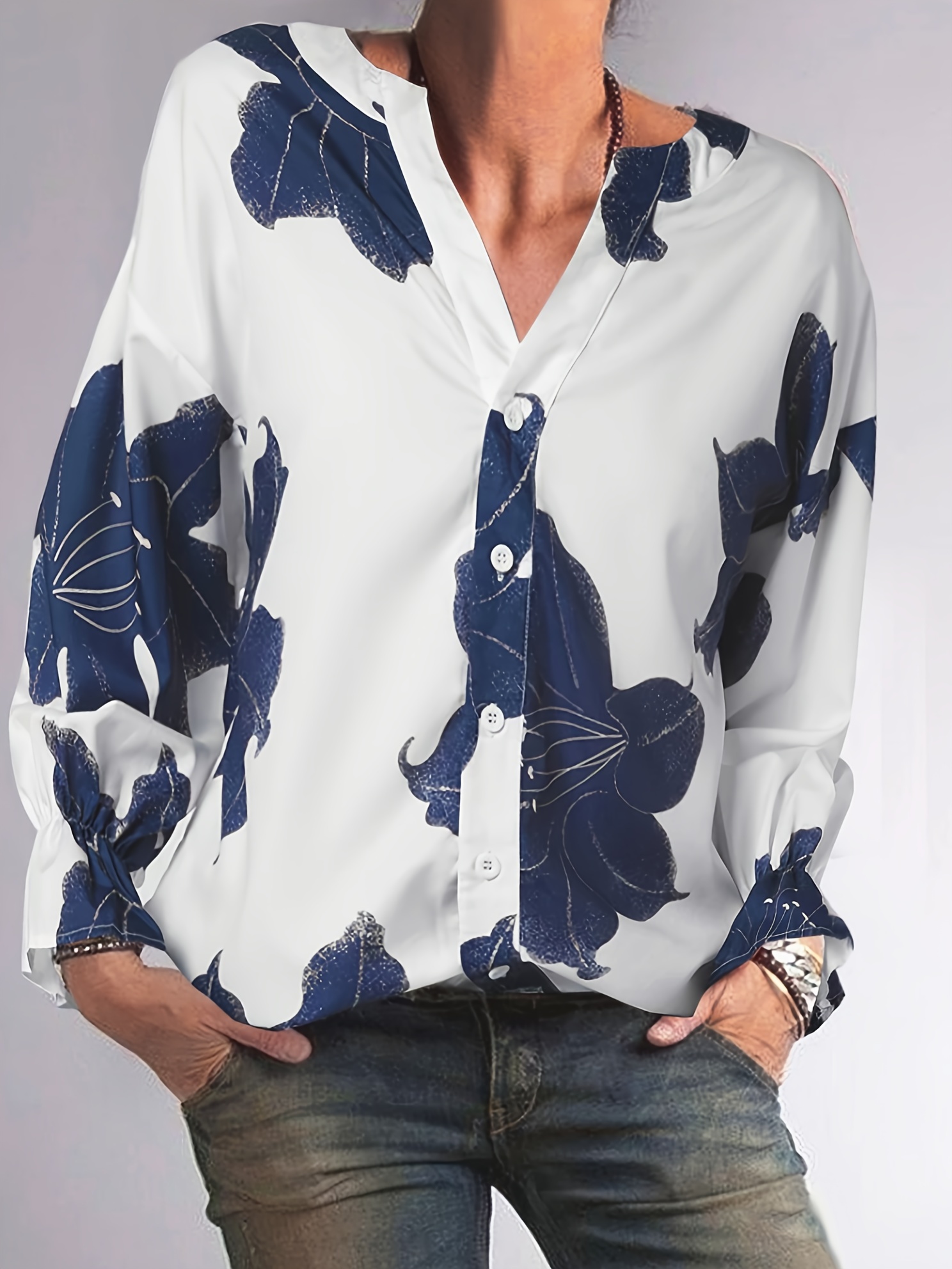 Lantern-Sleeve Shirt