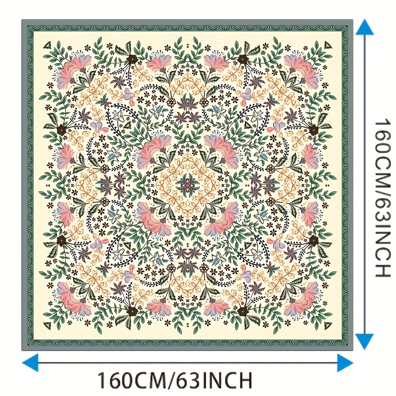 Boho Vintage Absorbent Non Slip Rug Stain Resistant Waterproof Mat