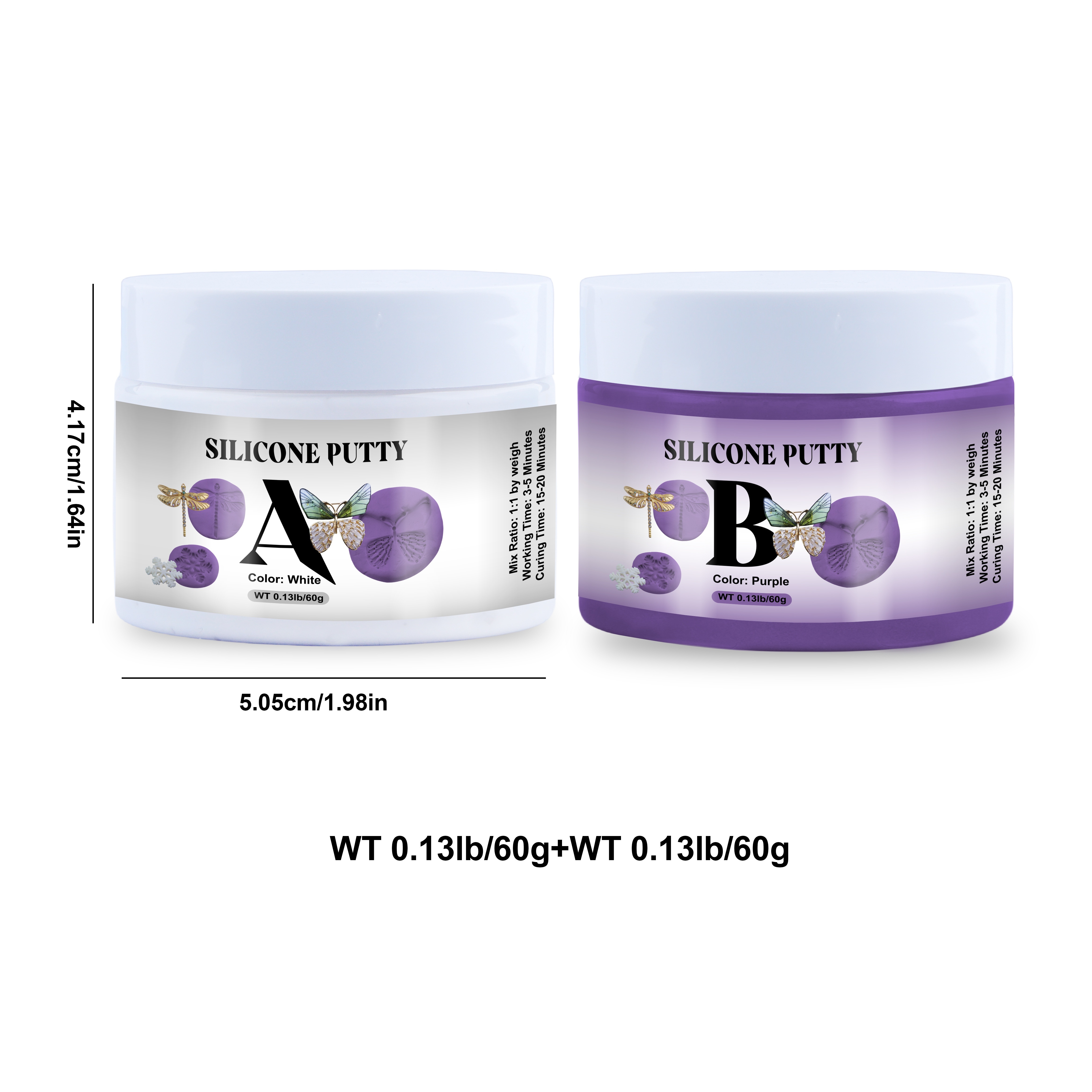 ▷ Buy Violet Silicone Putty 200gr for modelling