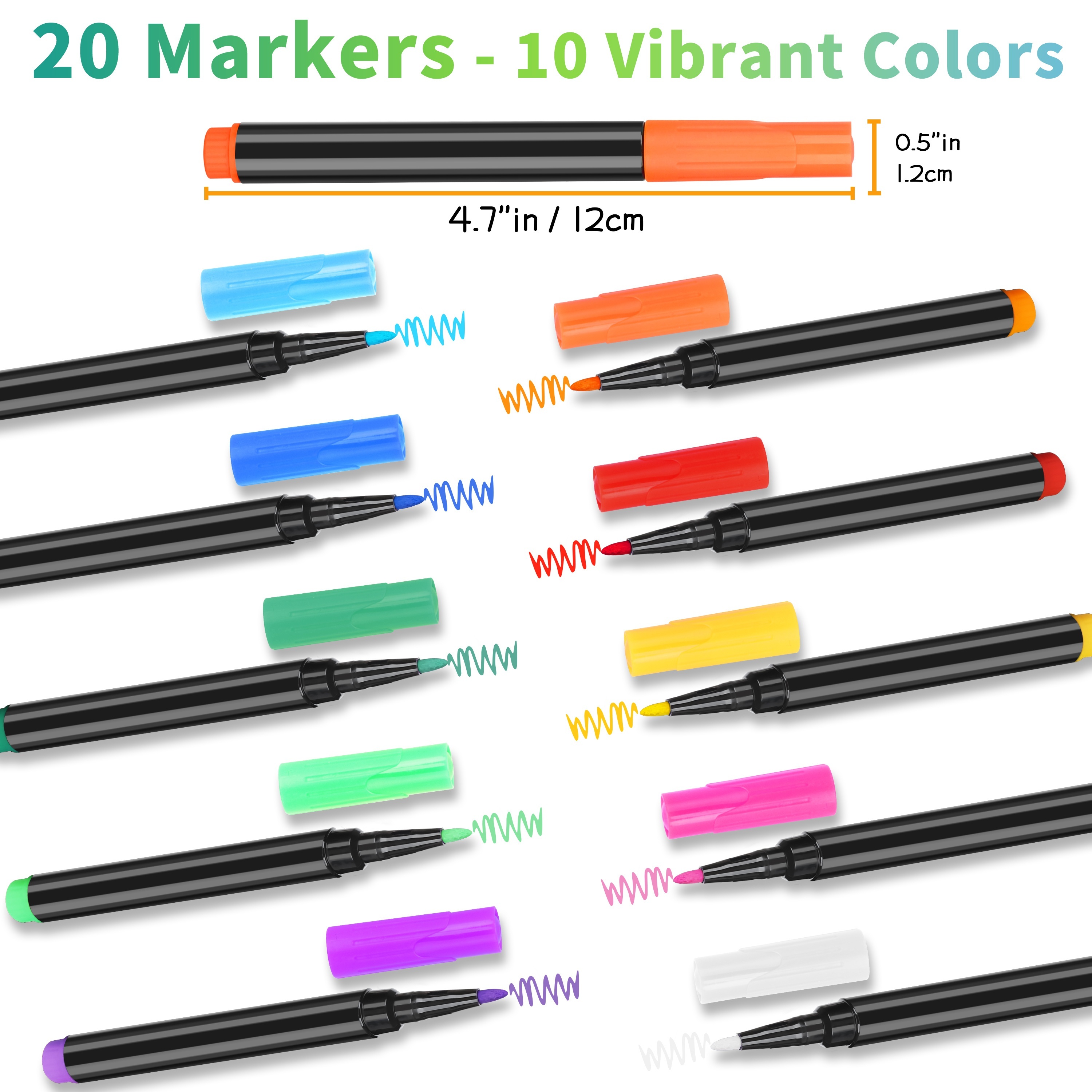 OORAII Magnetic Liquid Chalk Markers Wet Erase Markers for Acrylic Calendar Planning Board Clear Glass Writing Board Whiteboard Window/Mirror, 8
